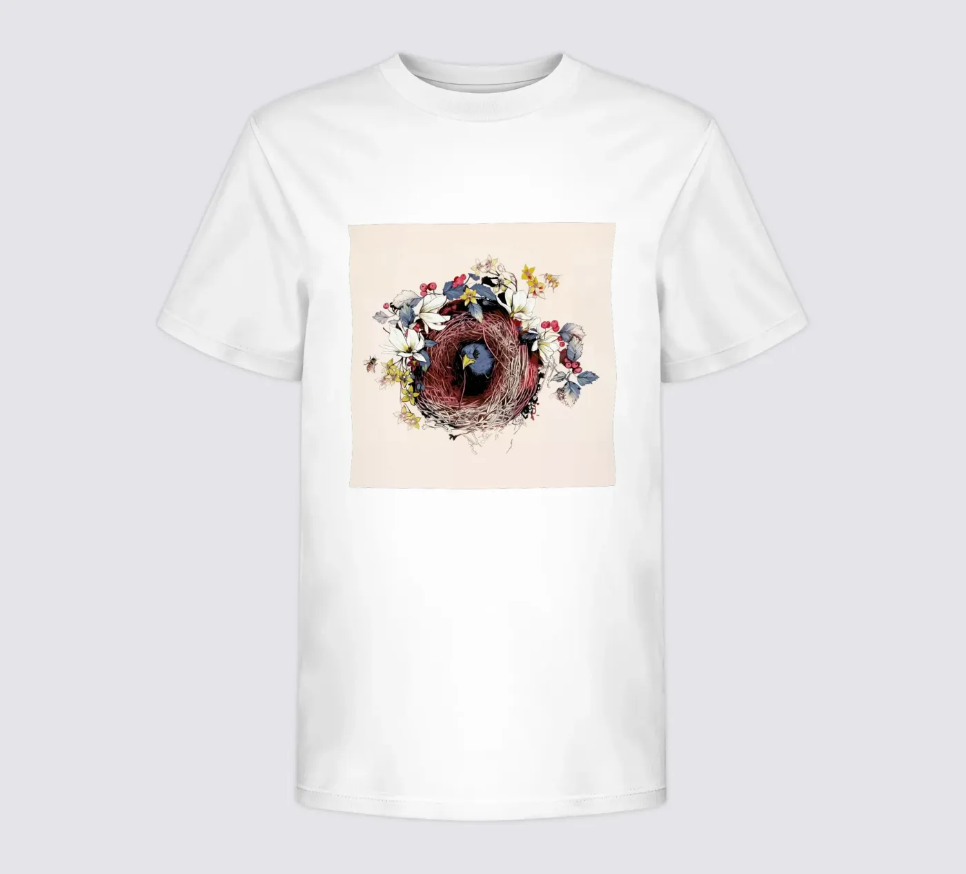 Nesting kinder t-shirt van La Scarlatte