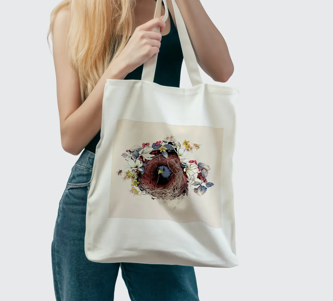 Nesting borsa in juta da La Scarlatte