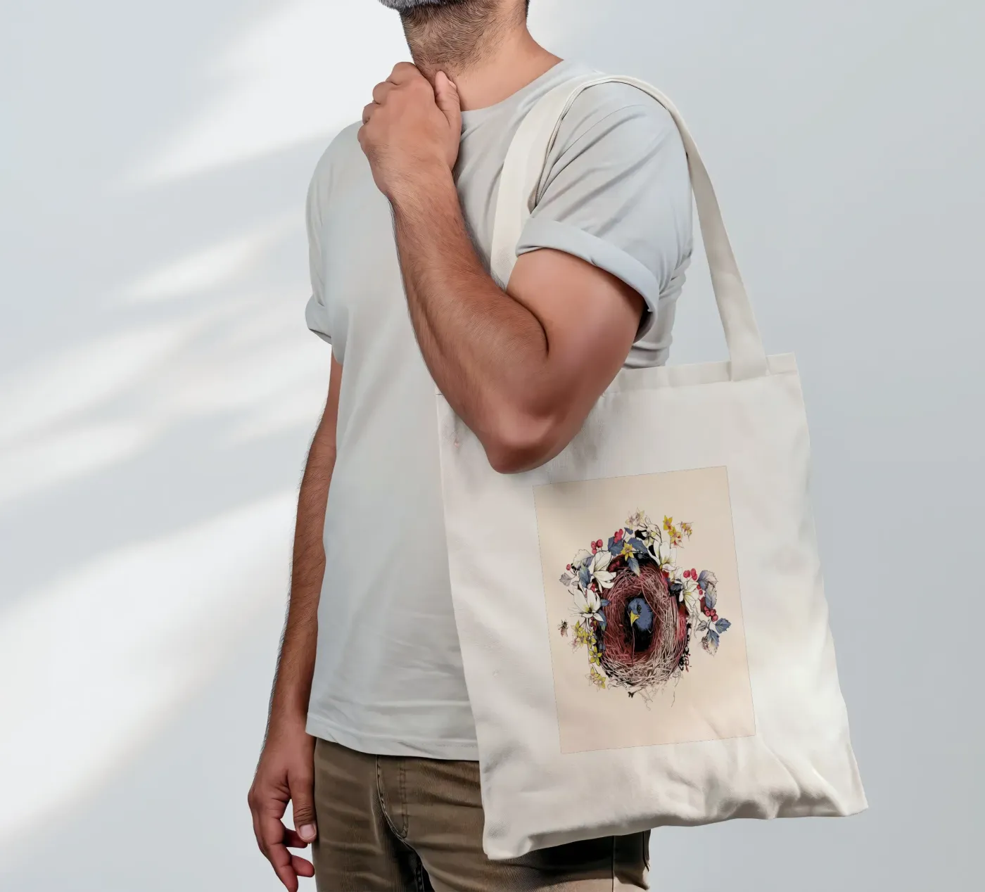 Nesting tote bag by La Scarlatte