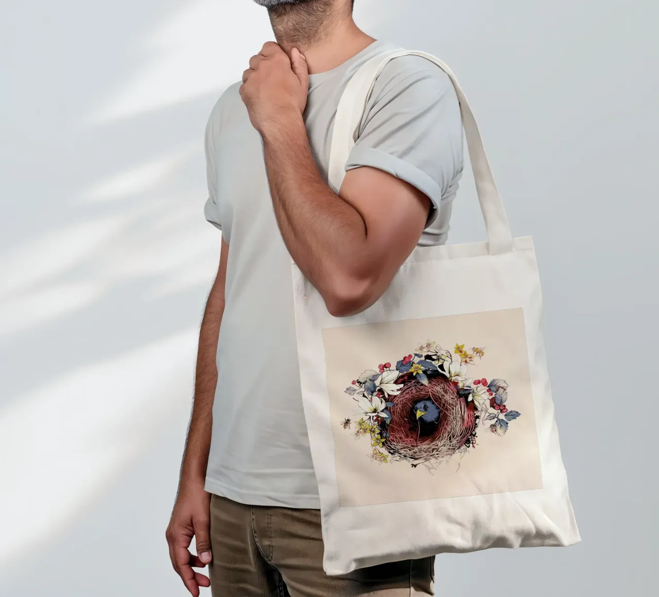 Nesting tote bag by La Scarlatte