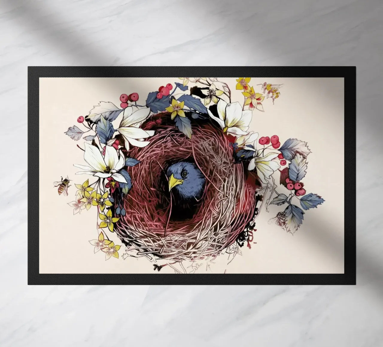 Nesting doormat by La Scarlatte