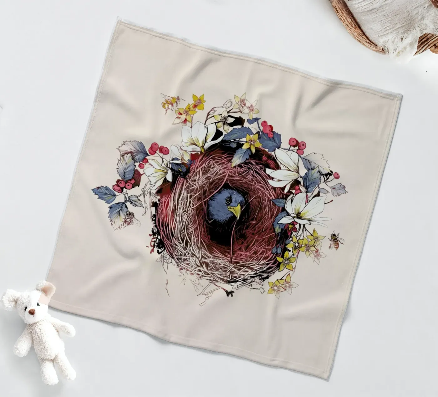 Nesting fleecedeken van La Scarlatte