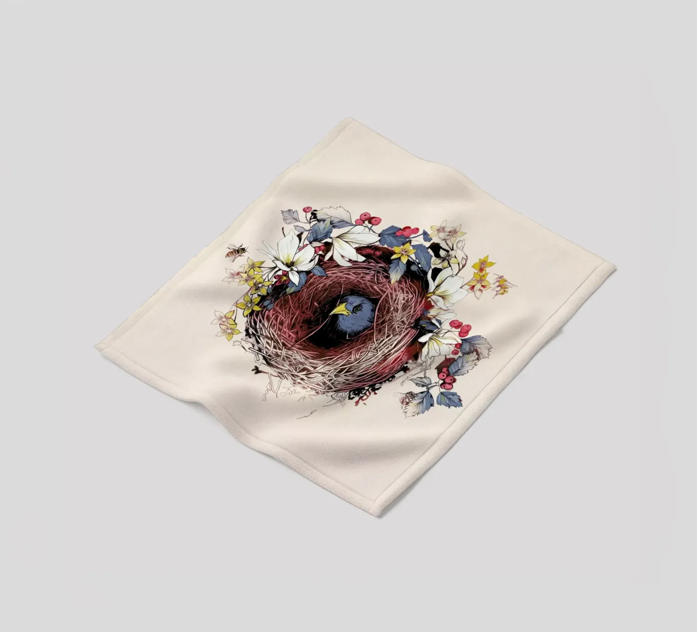 Nesting fleecedeken van La Scarlatte