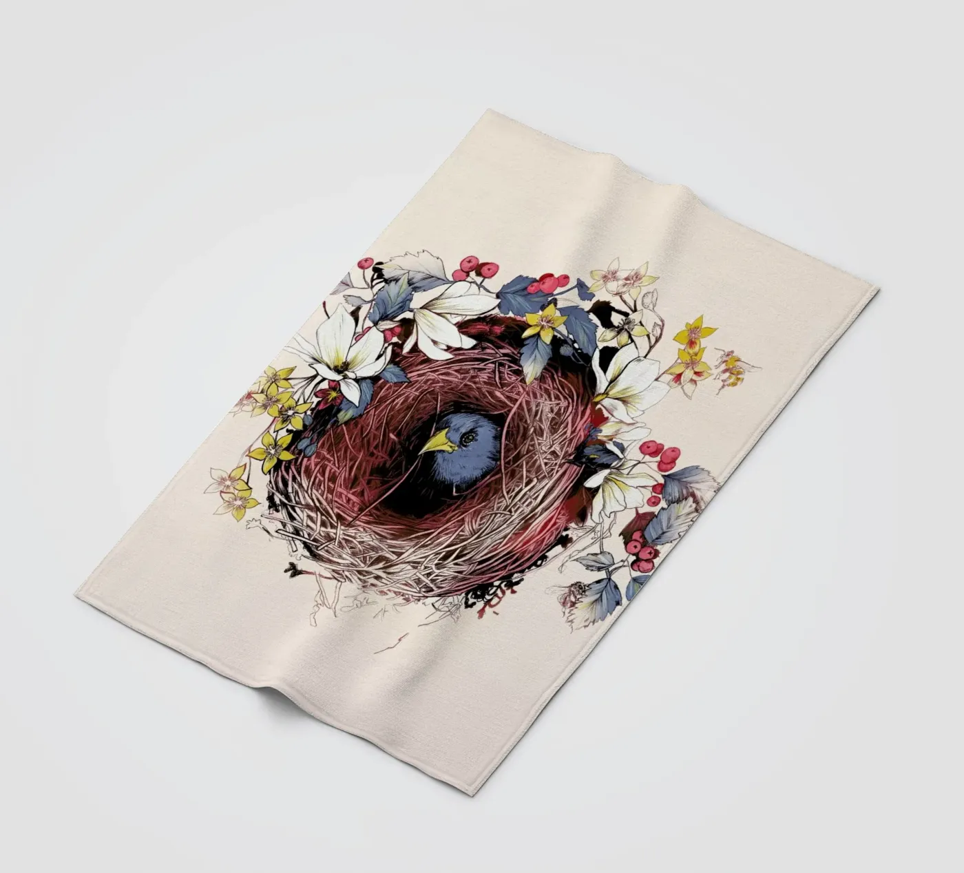 Nesting fleecedeken van La Scarlatte