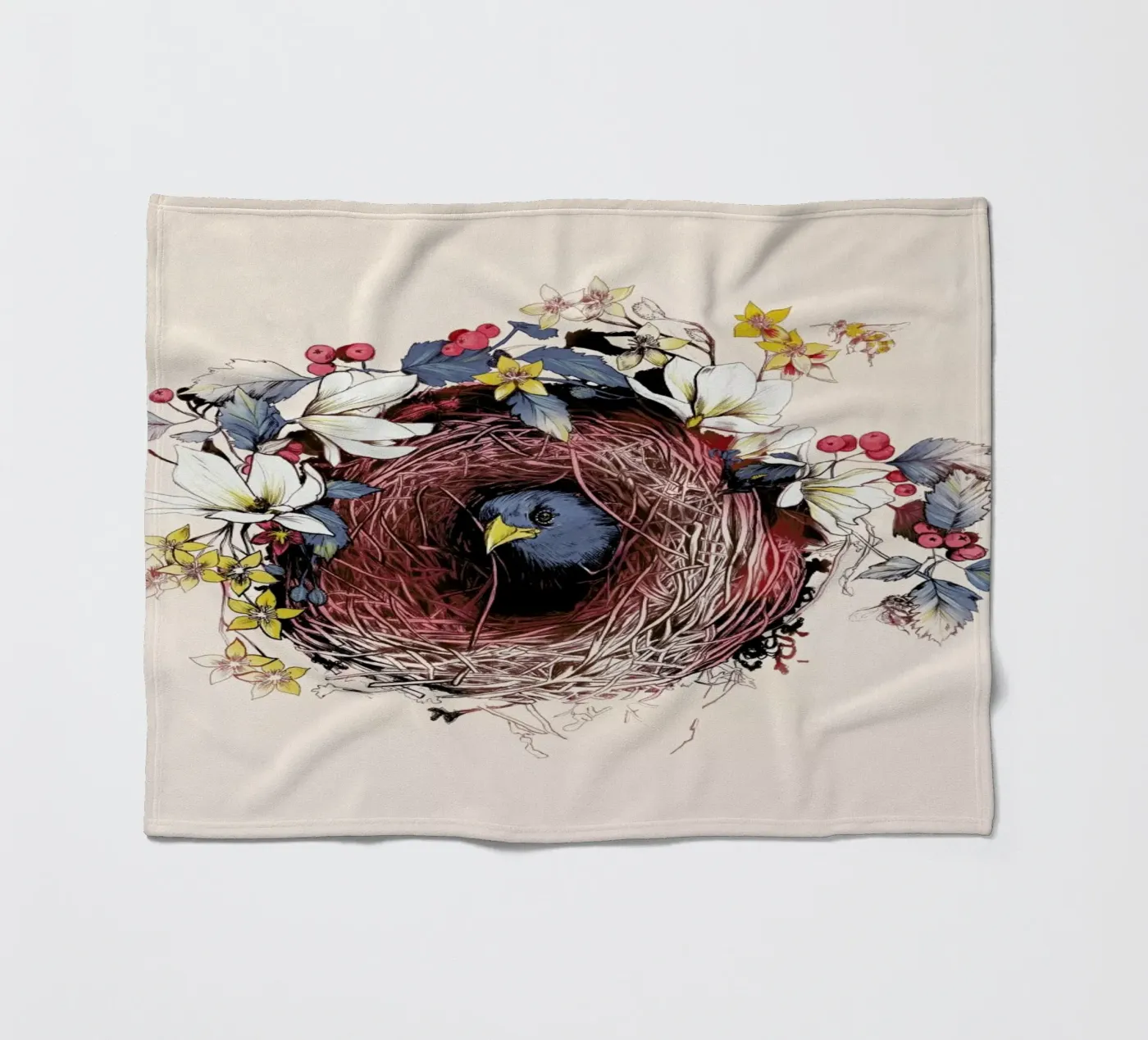 Nesting fleecedeken van La Scarlatte