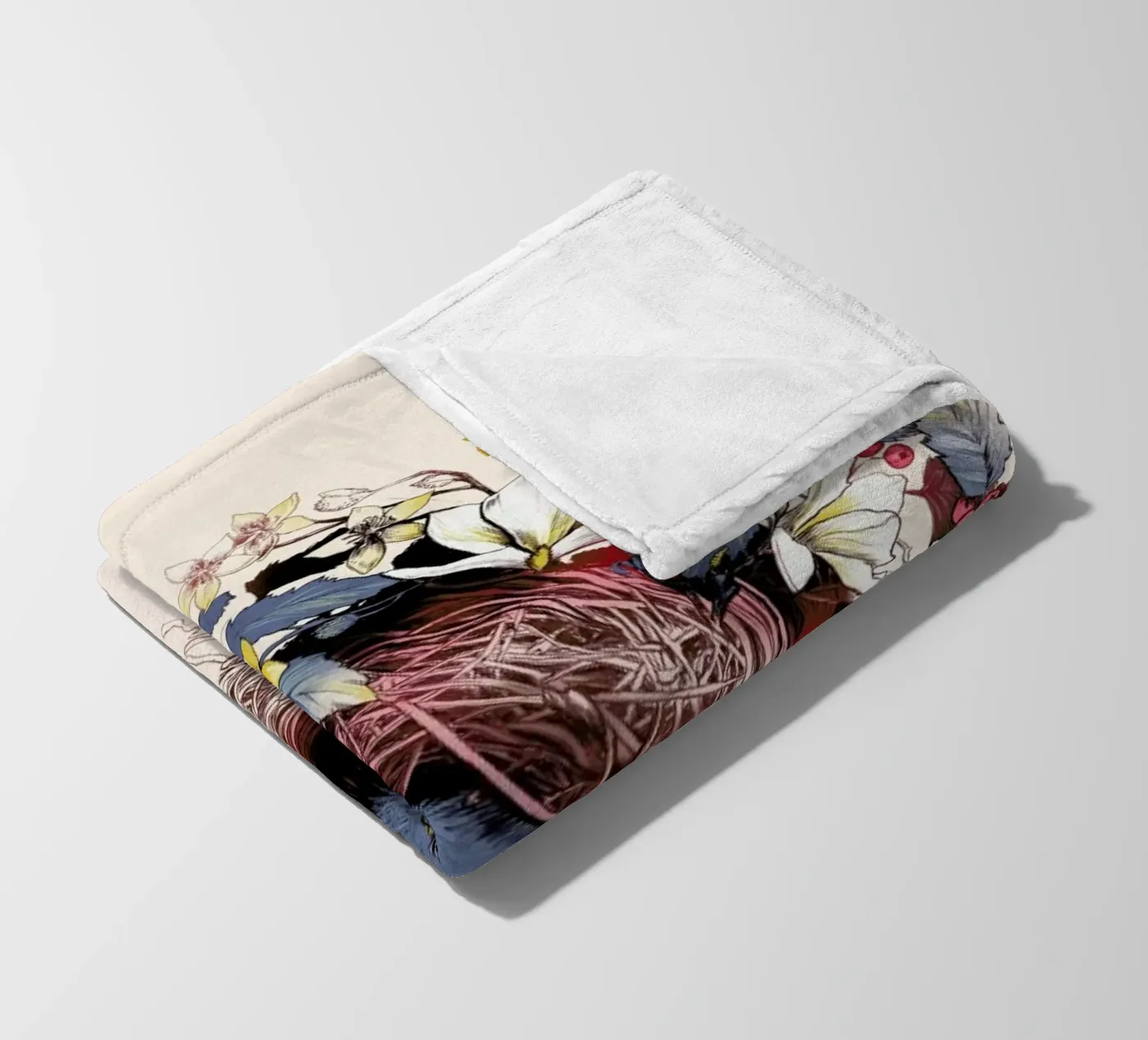 Nesting fleecedeken van La Scarlatte