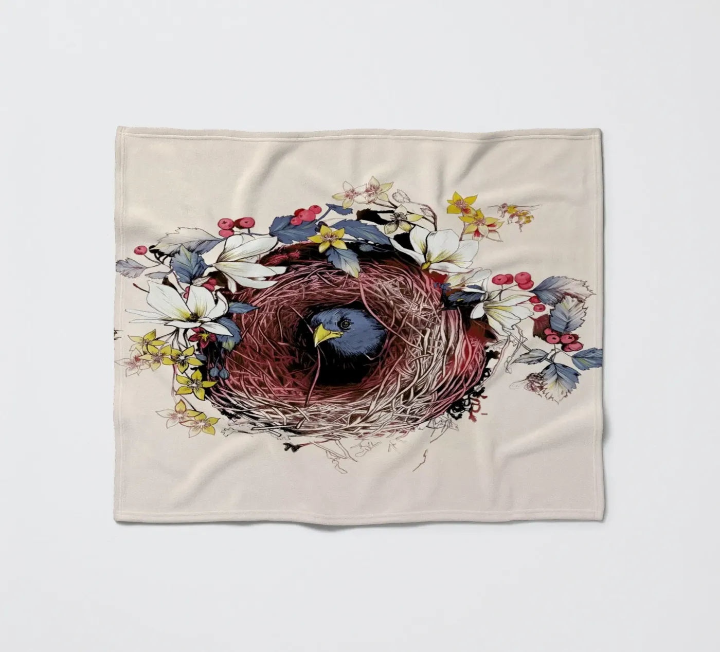 Nesting fleecedeken van La Scarlatte