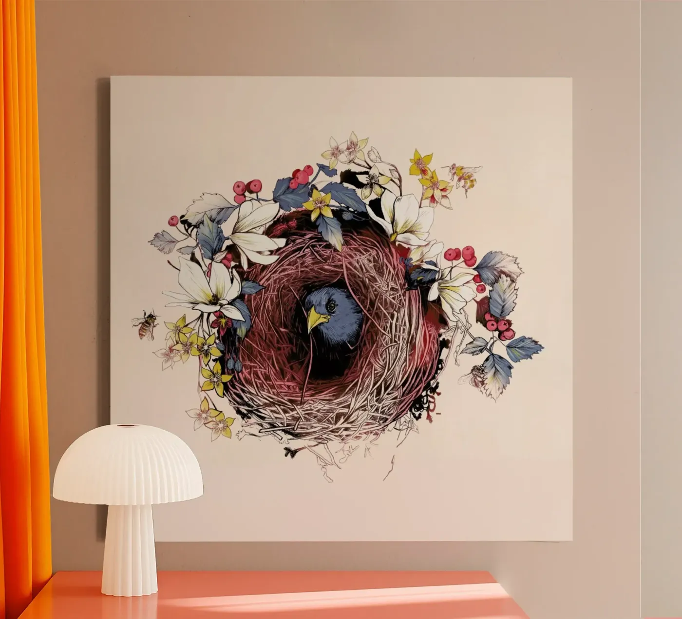 Nesting canvas by La Scarlatte