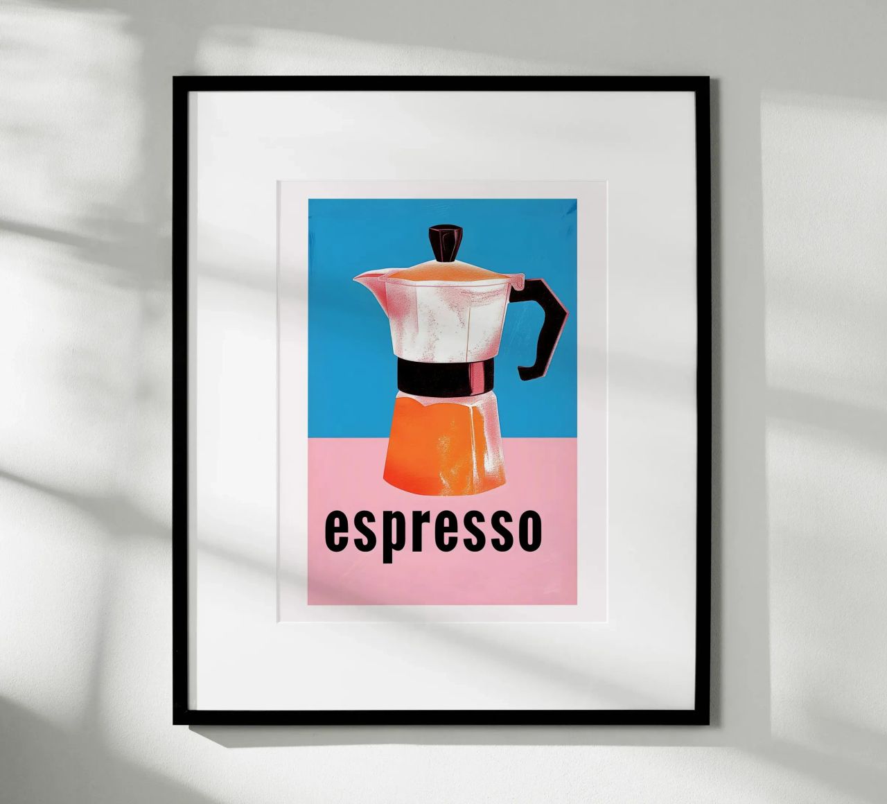Mocha coffee maker poster by Carinaprint