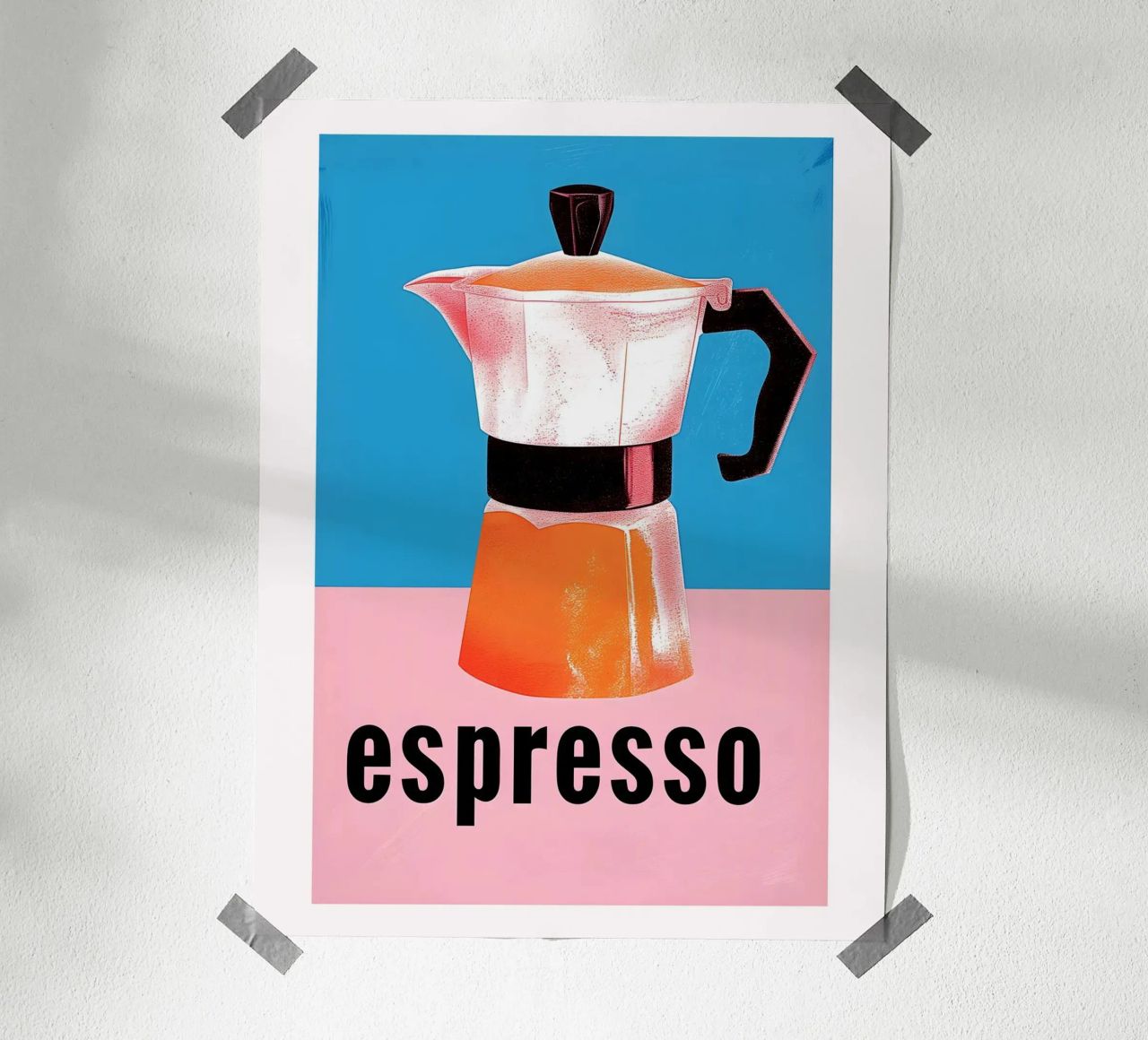 Mocha coffee maker poster by Carinaprint