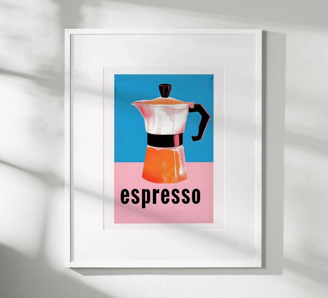 Mocha coffee maker poster by Carinaprint