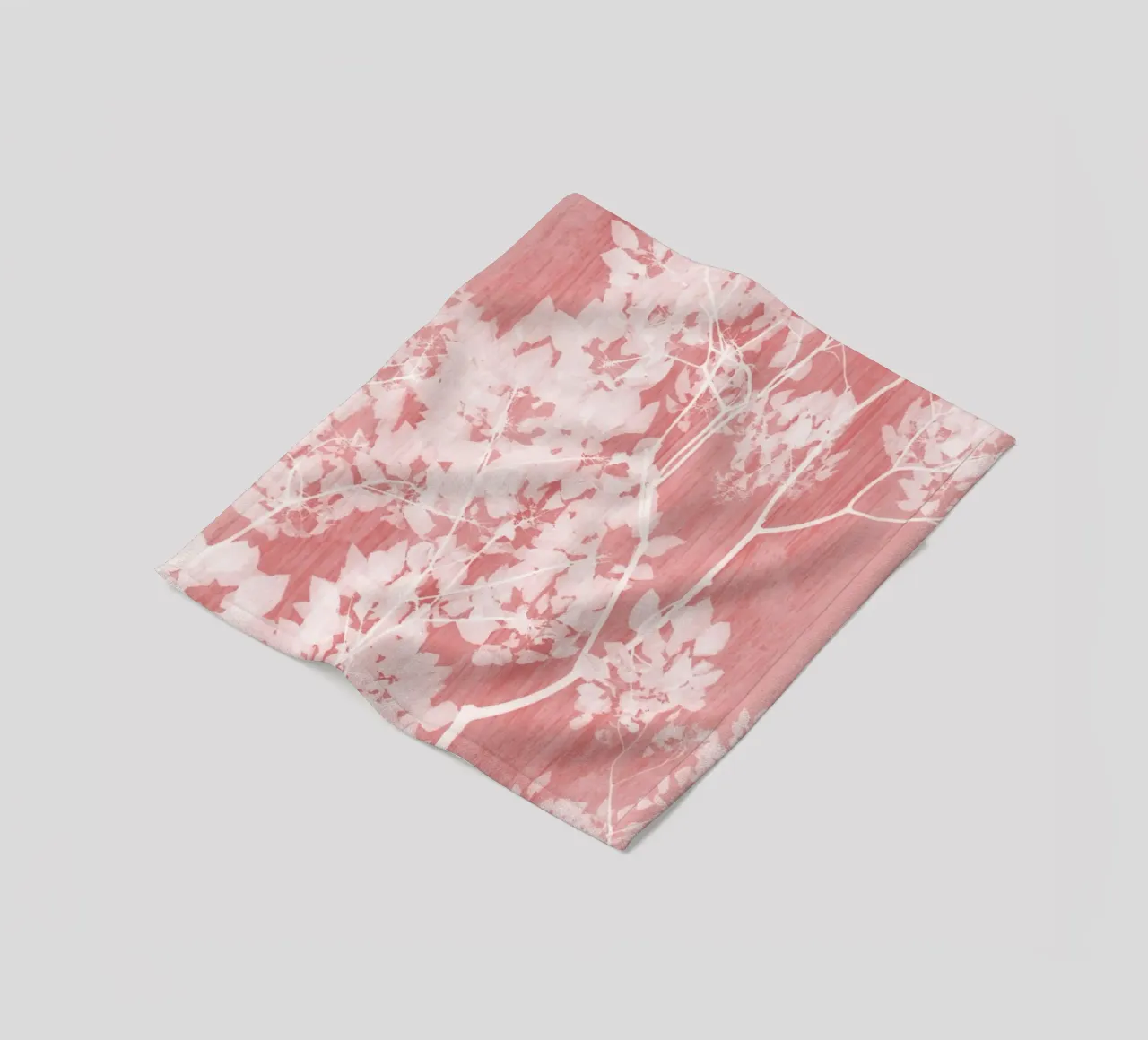Vernice rosa Colpo di fogliame coperta in pile da amini54