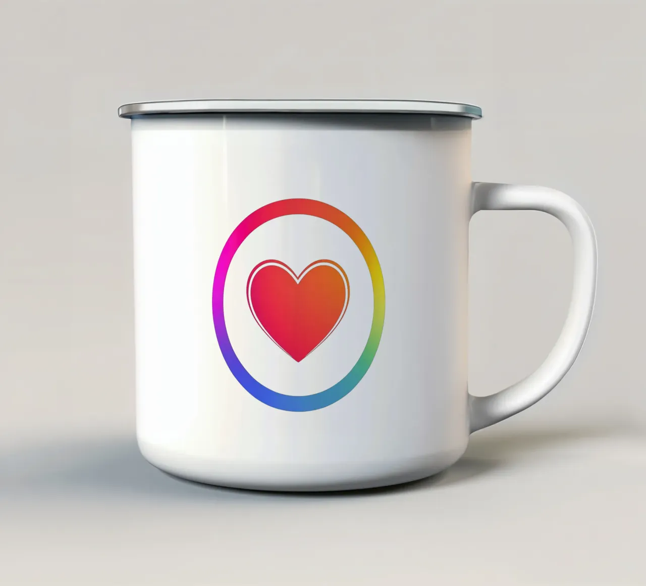 AMORE LGBTQ+ Arcobaleno tazza in smalto da Autofocus