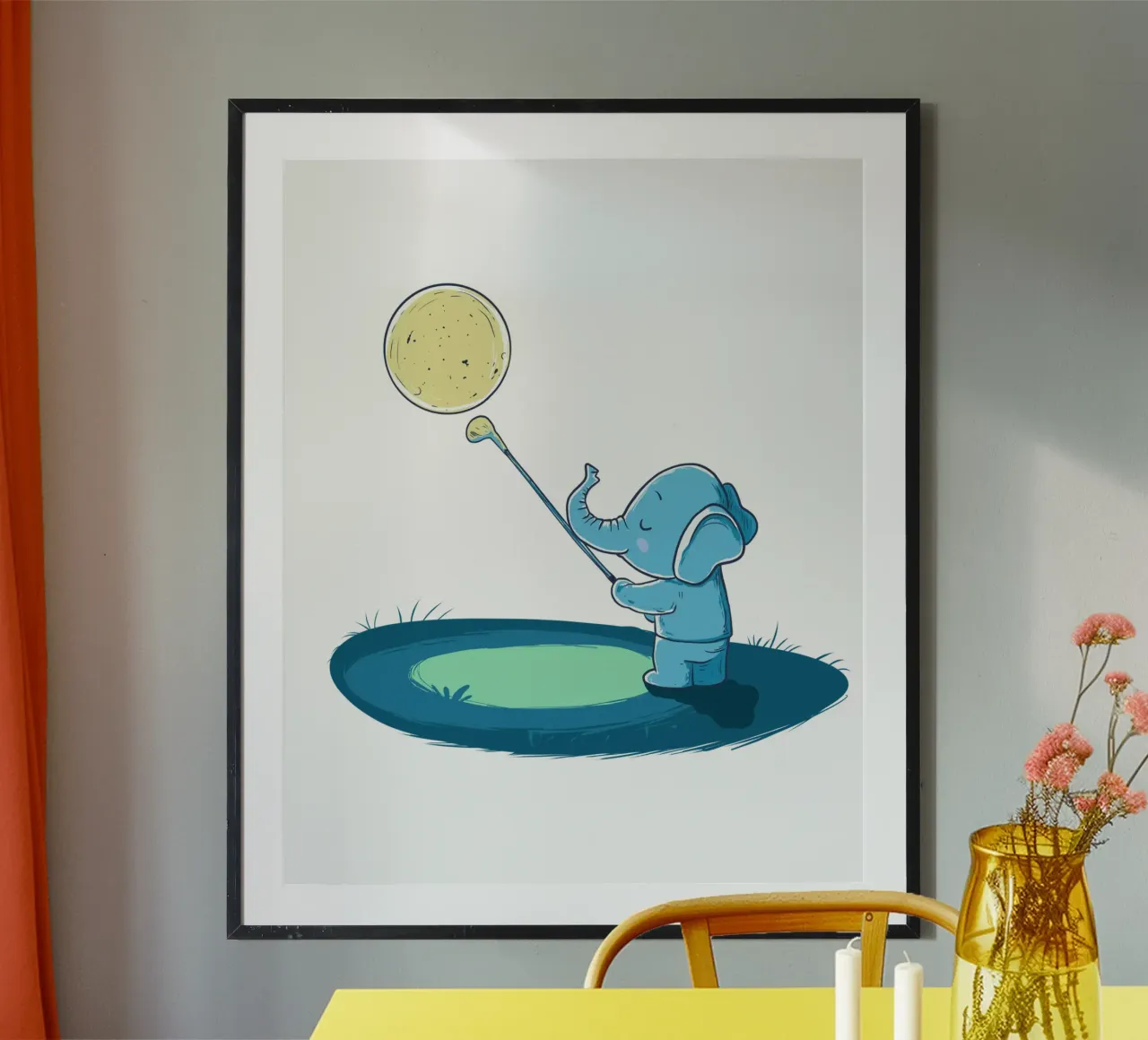 Targeting the Stars poster con telaio in legno da edsonramosart
