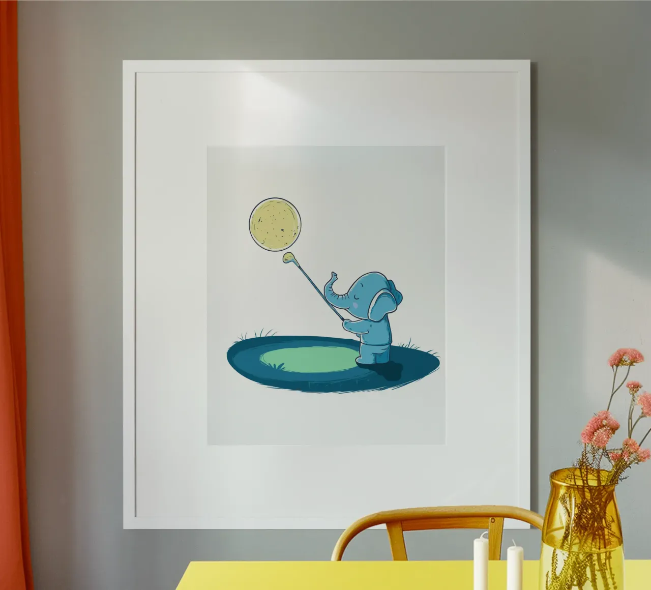 Targeting the Stars poster con telaio in legno da edsonramosart
