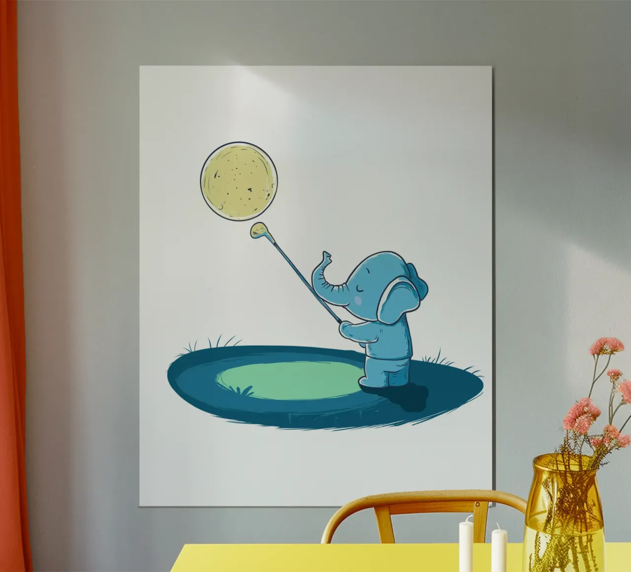Targeting the Stars poster con telaio in legno da edsonramosart