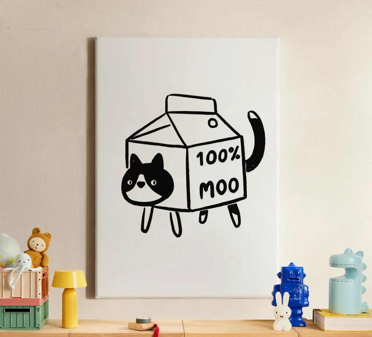 100% MOO canvas met Baklijst van Janice Jong