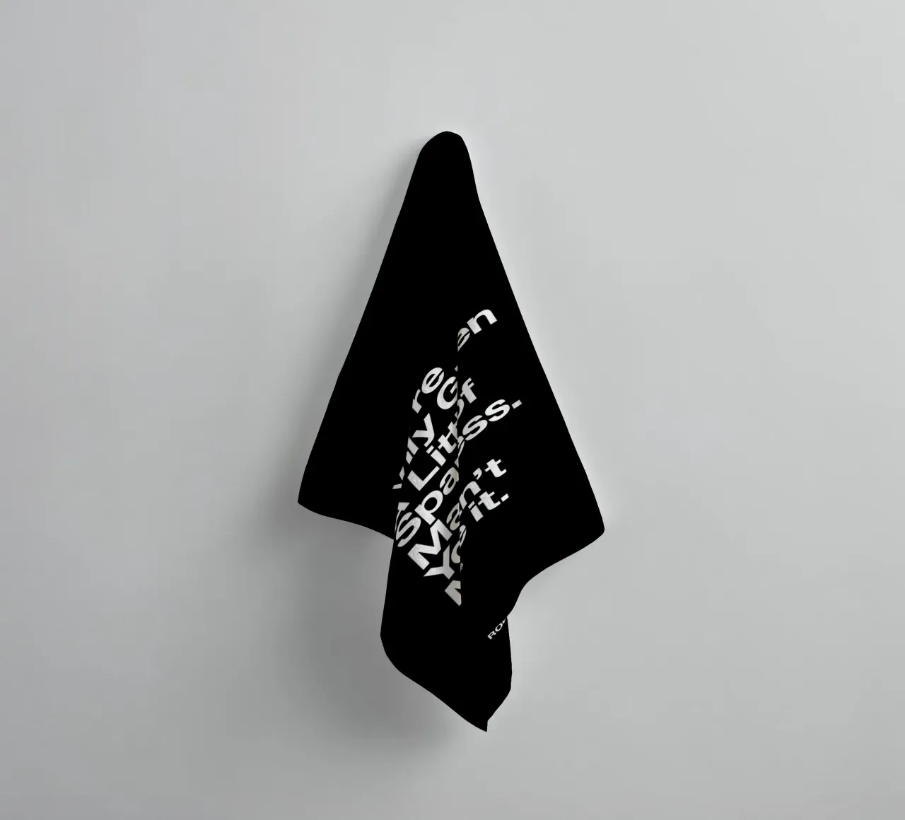You Are Only Given a Little Spark of Madness Typografie towel by THE MOTIVATED TYPE