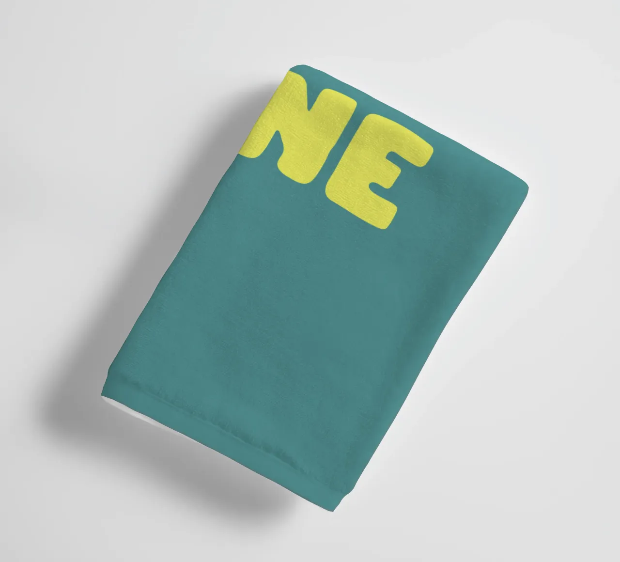 Get Shit Done Typografie Design en jaune et vert serviette de bain de THE MOTIVATED TYPE