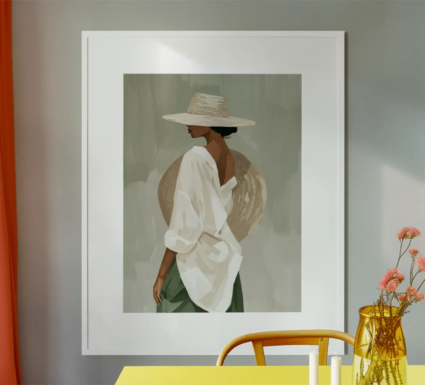 Olive Breeze poster da Bubblycanvas