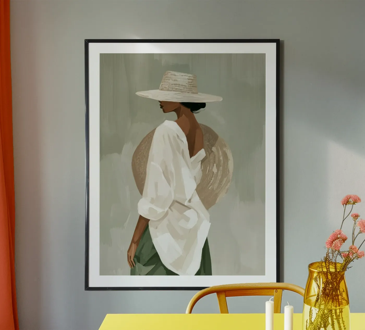 Olive Breeze poster da Bubblycanvas