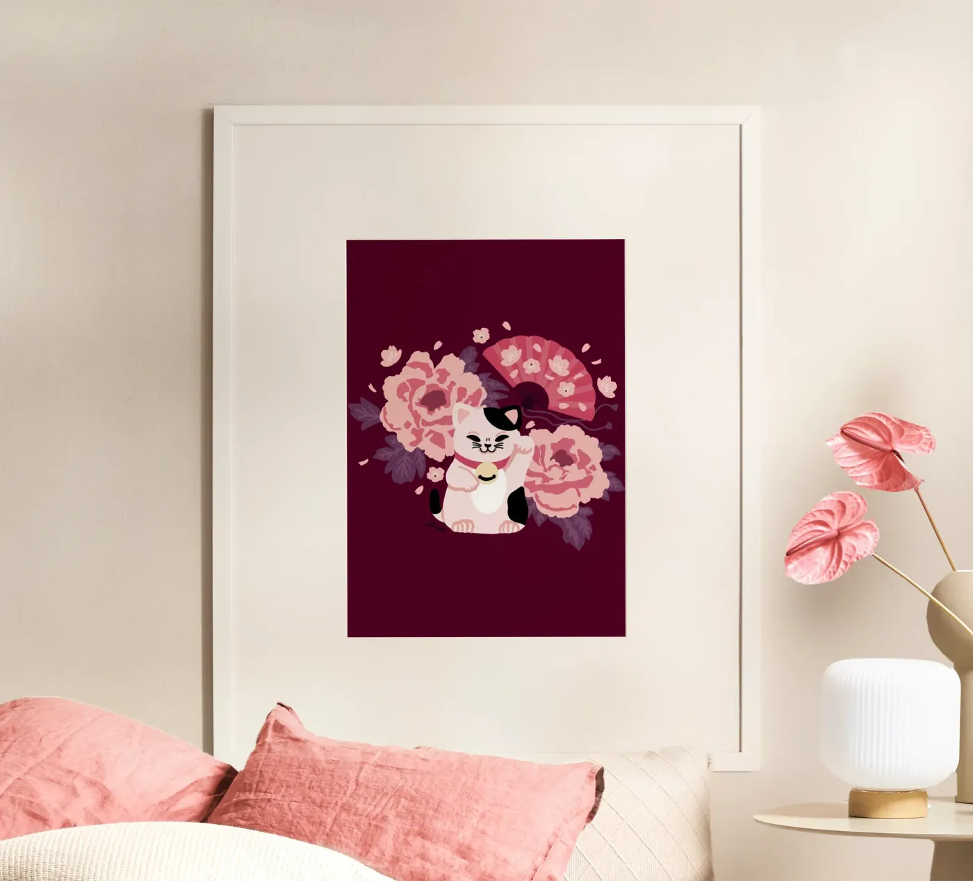 Maneki Neko poster da Lauretti Print