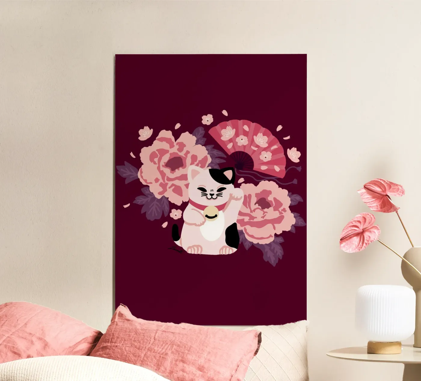 Maneki Neko poster da Lauretti Print