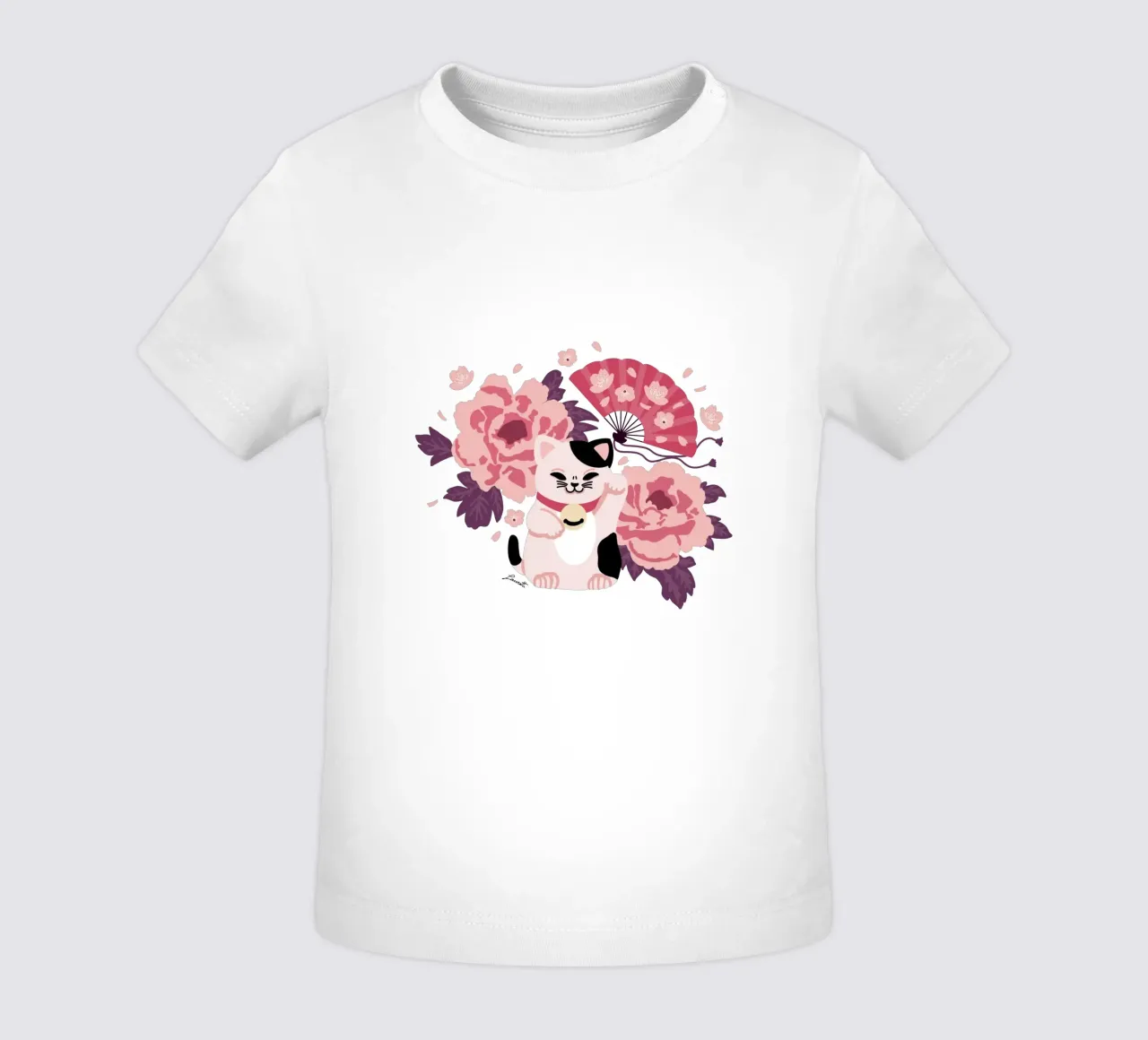 Maneki Neko 2 maglietta neonato da Lauretti Print