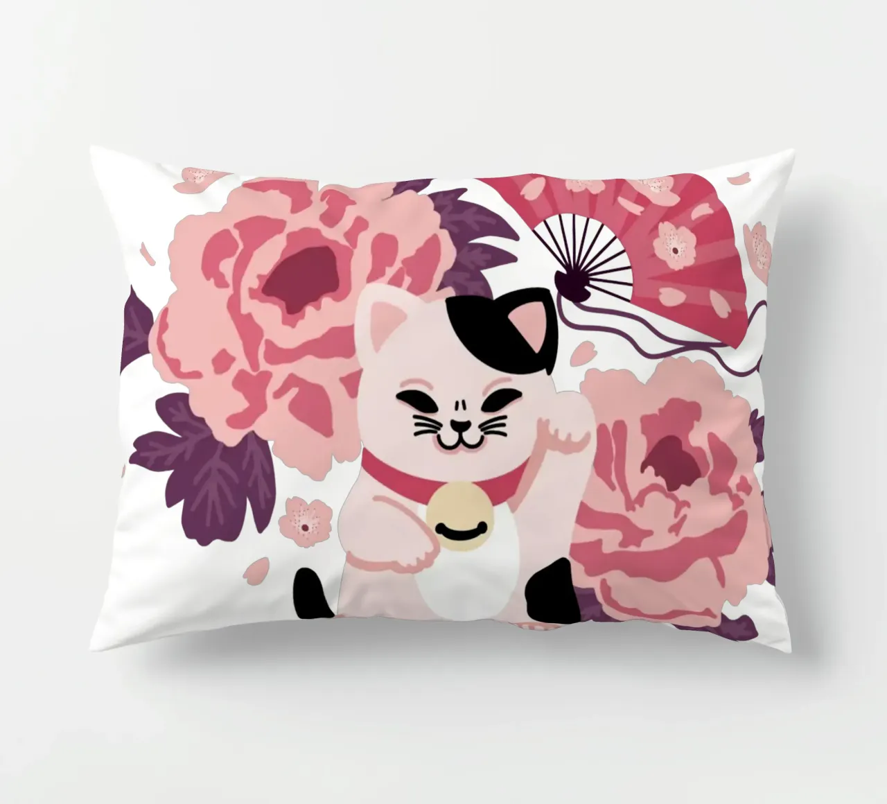 Maneki Neko 2 cuscino da Lauretti Print