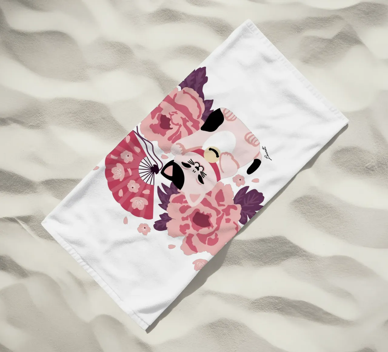 Maneki Neko 2 telo mare da Lauretti Print