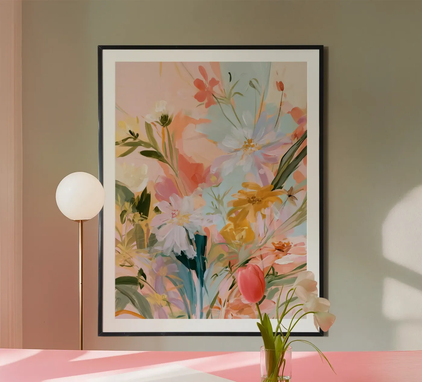 Abstract Spring Wildflowers Poster von Calypso