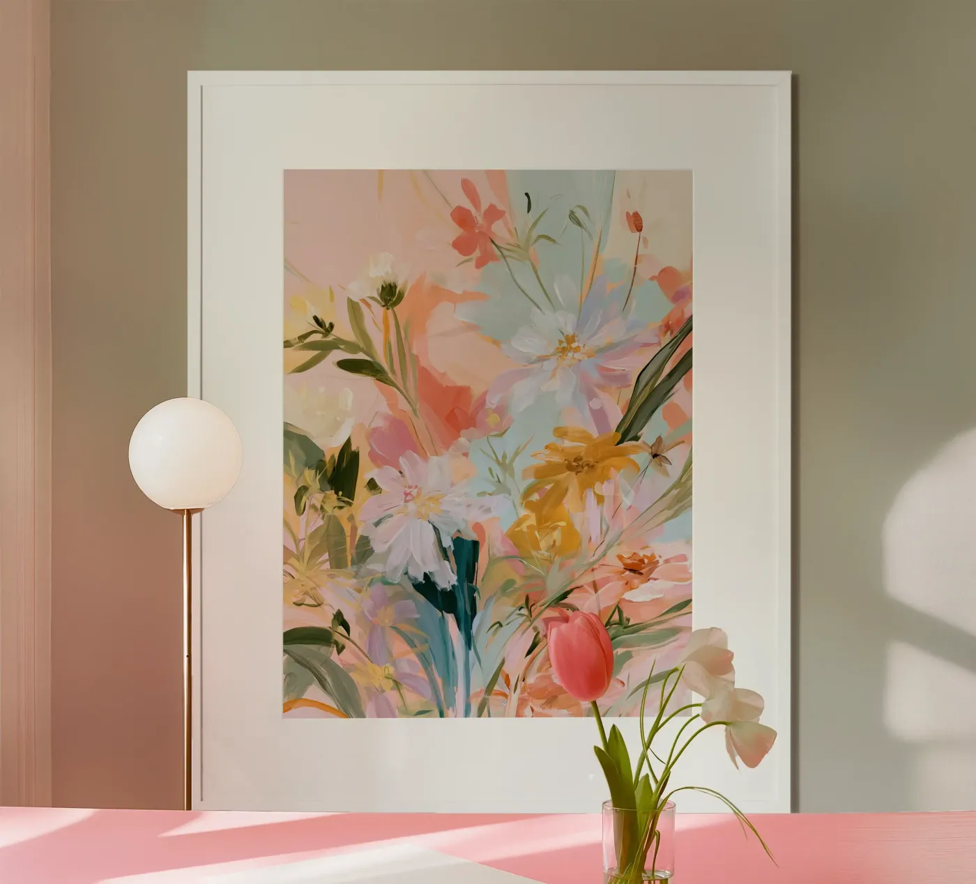 Abstract Spring Wildflowers Poster von Calypso