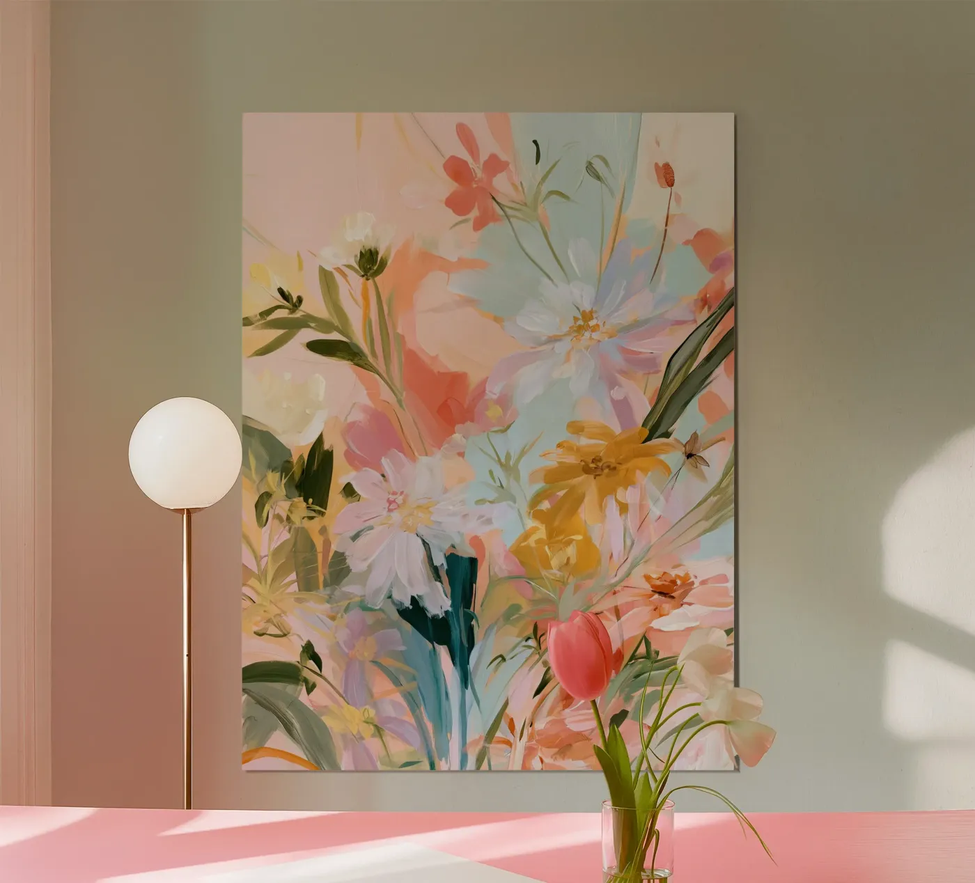 Abstract Spring Wildflowers Poster von Calypso