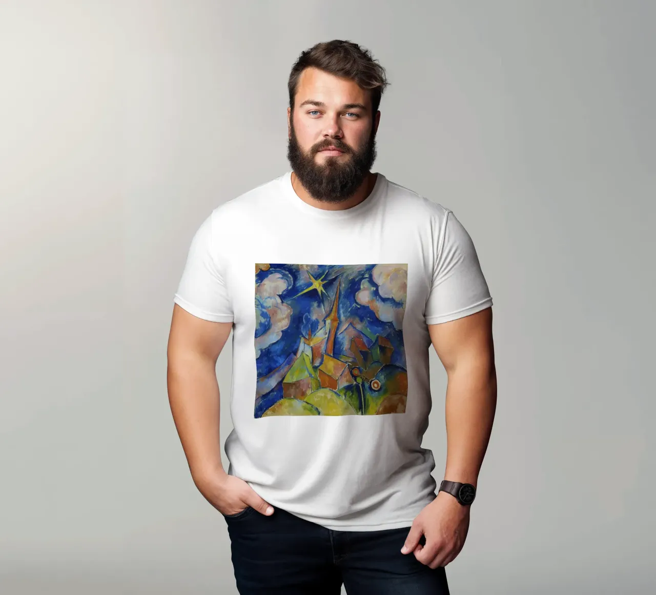 Walter Ophey - Una chiesa al sole t-shirt da ARTOTHEK