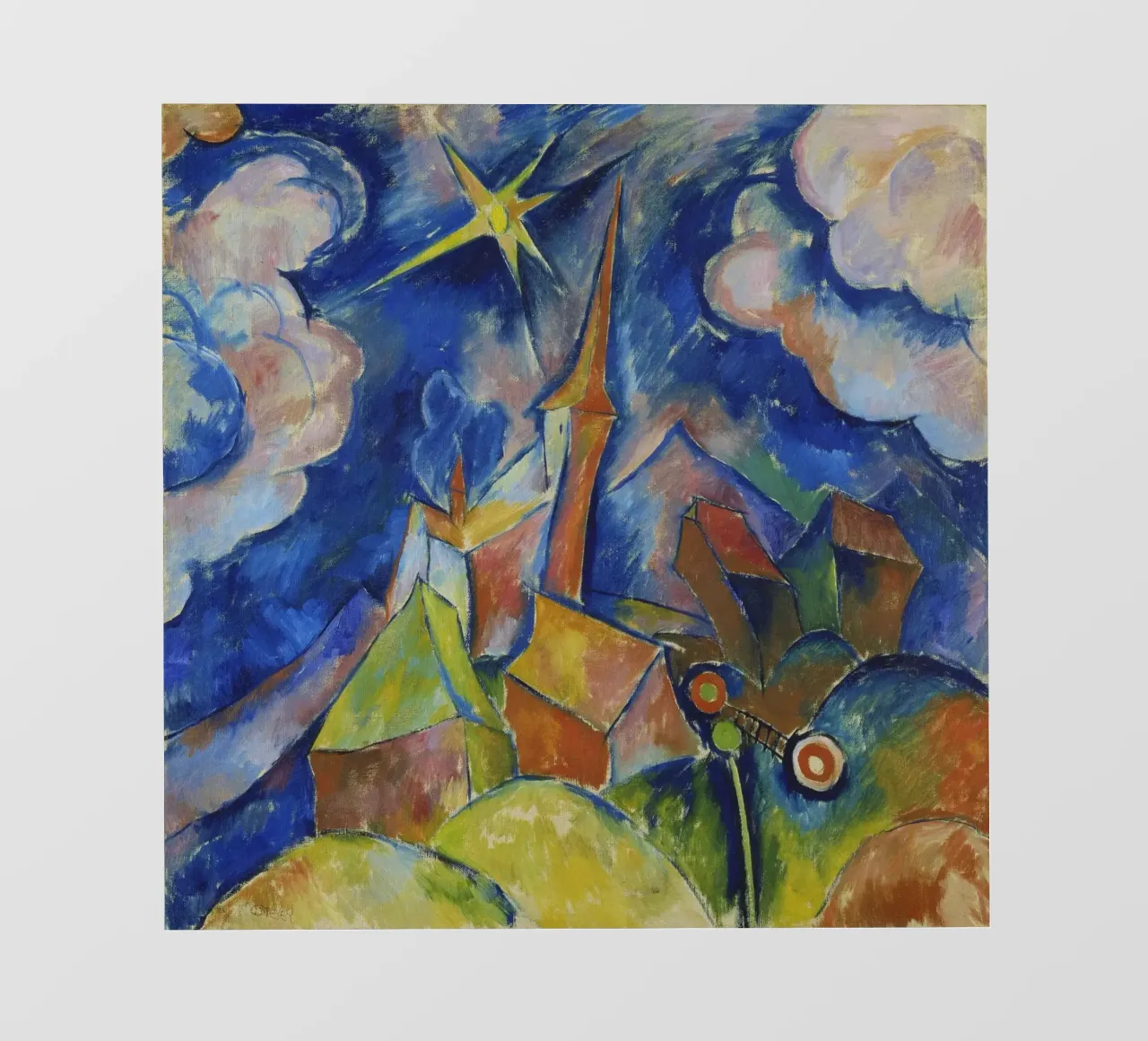 Walter Ophey - Una chiesa al sole pellicola backlit da ARTOTHEK