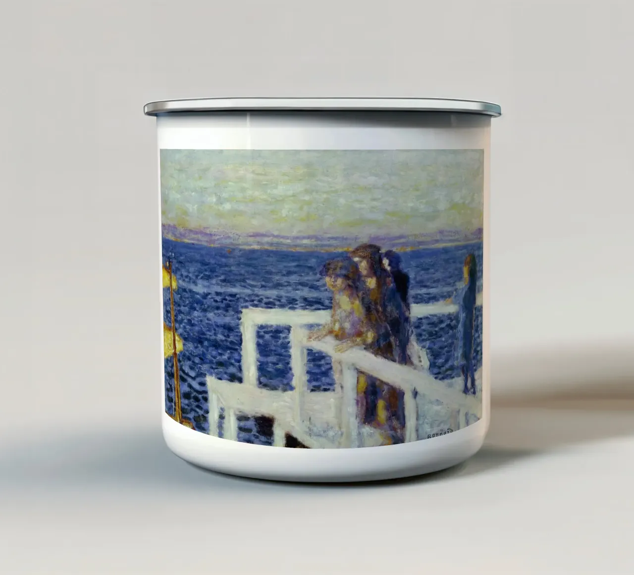 Bonnard - La passeggiata tazza in smalto da ARTOTHEK