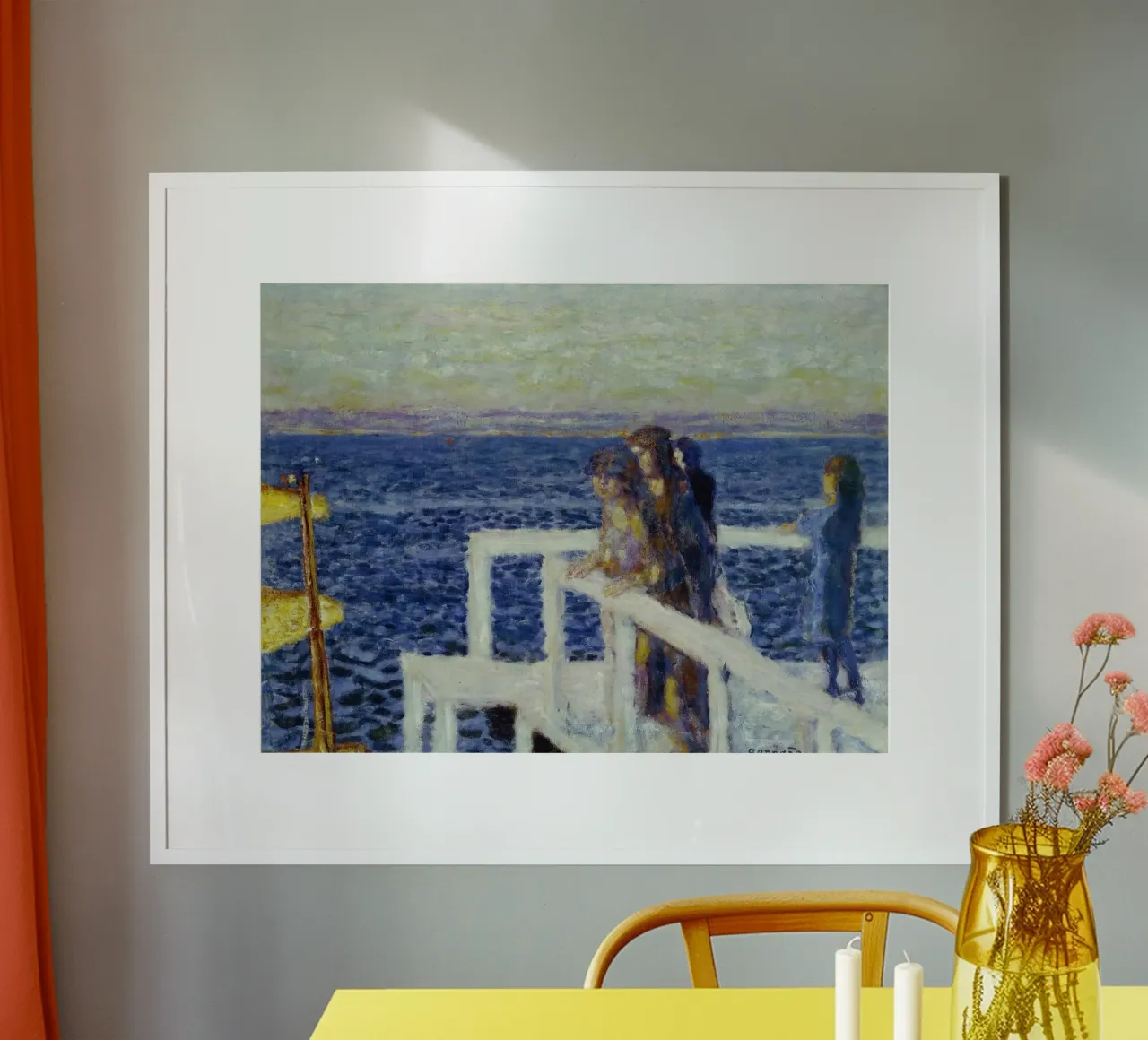 Bonnard - La passeggiata poster con telaio in plastica da ARTOTHEK