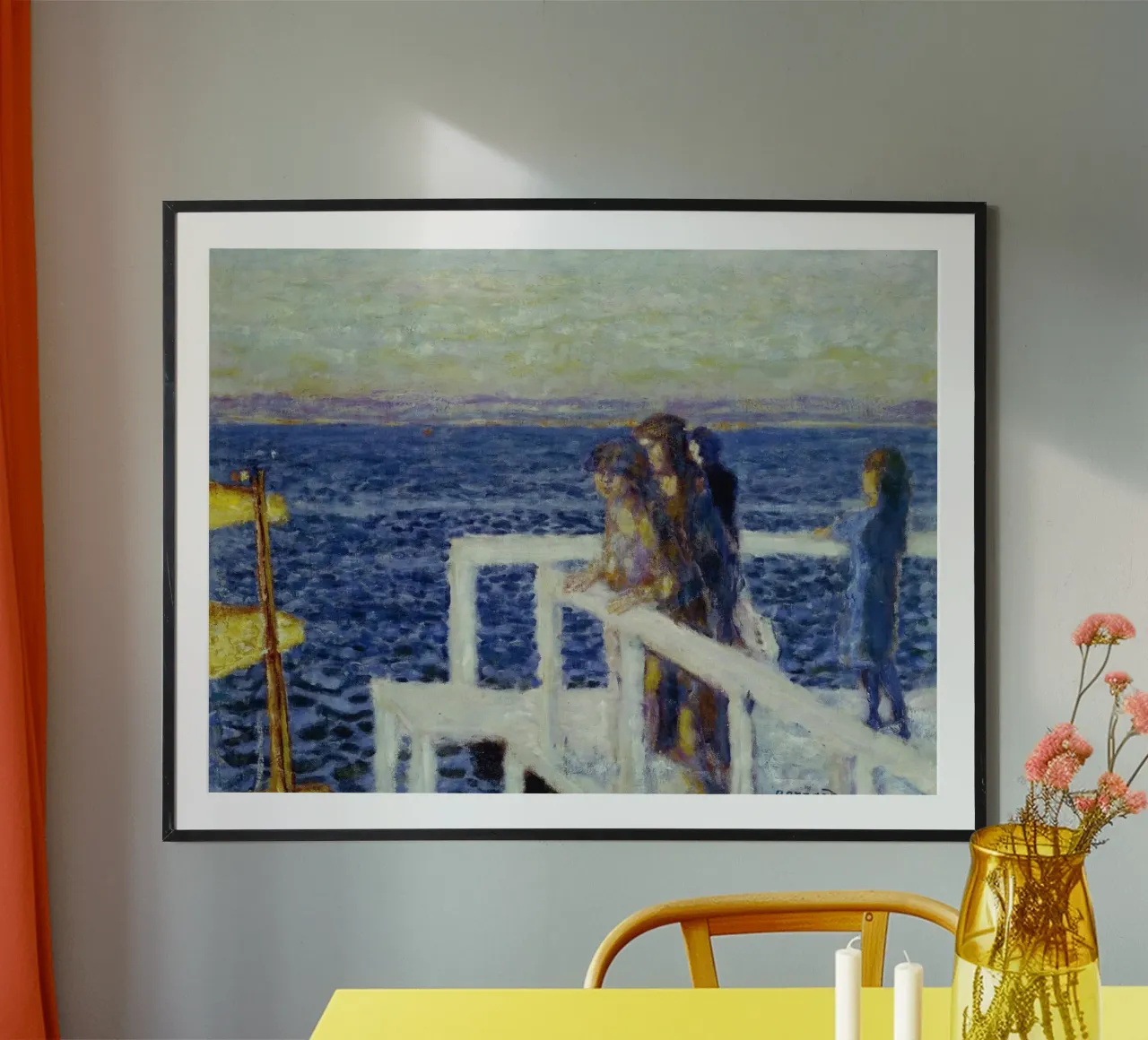 Bonnard - La passeggiata poster con telaio in plastica da ARTOTHEK