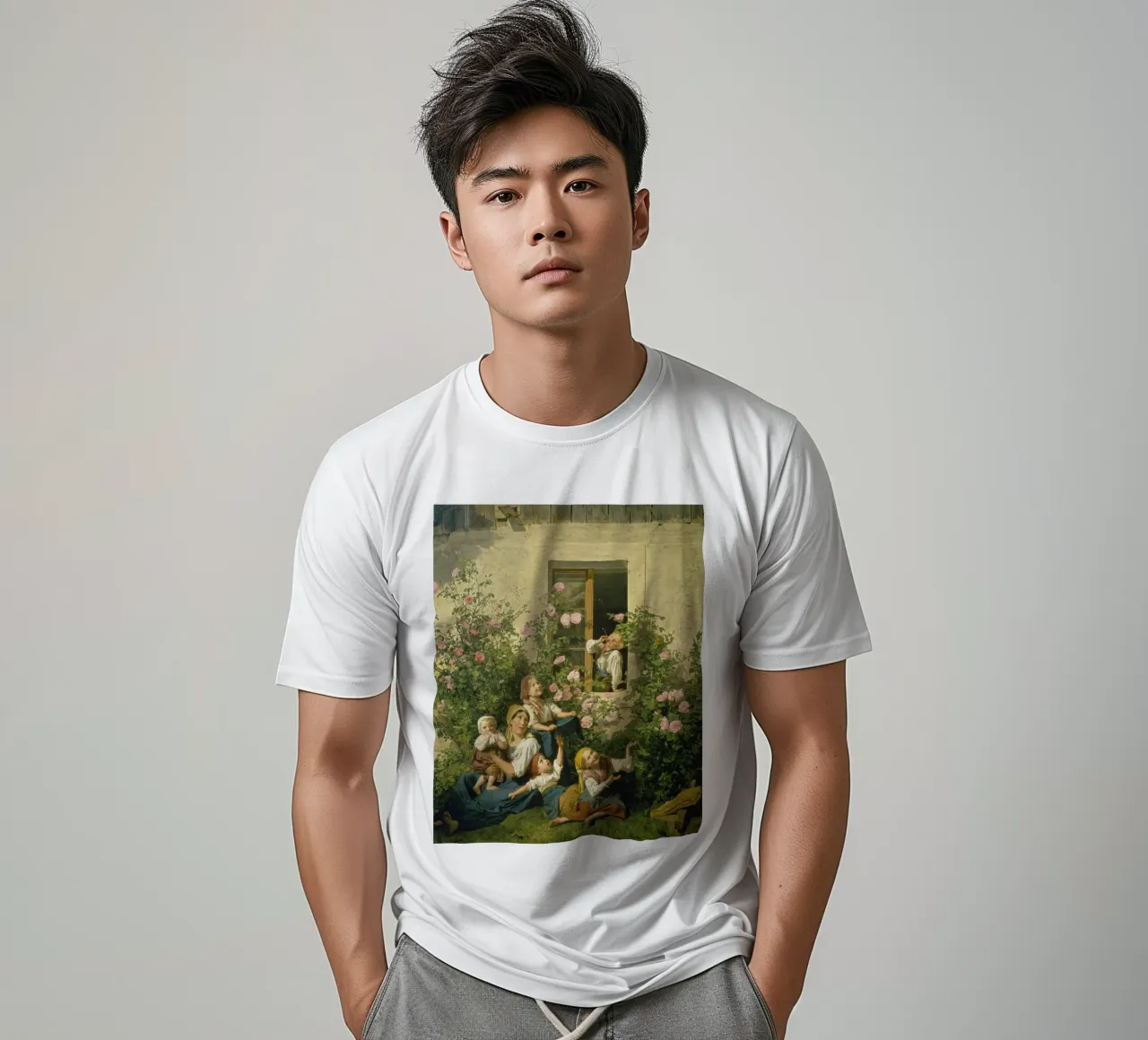 Waldmüller - Bambini che soffiano bolle di sapone t-shirt da ARTOTHEK