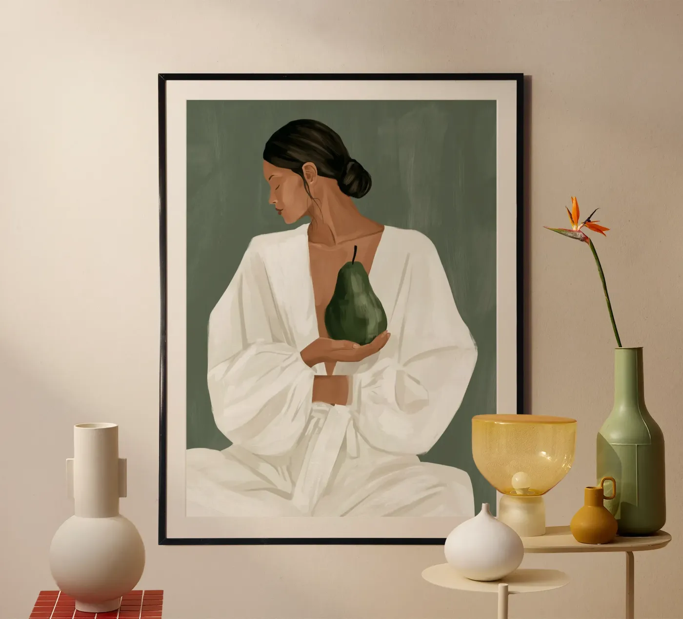 De peer van de rust poster van Bubblycanvas