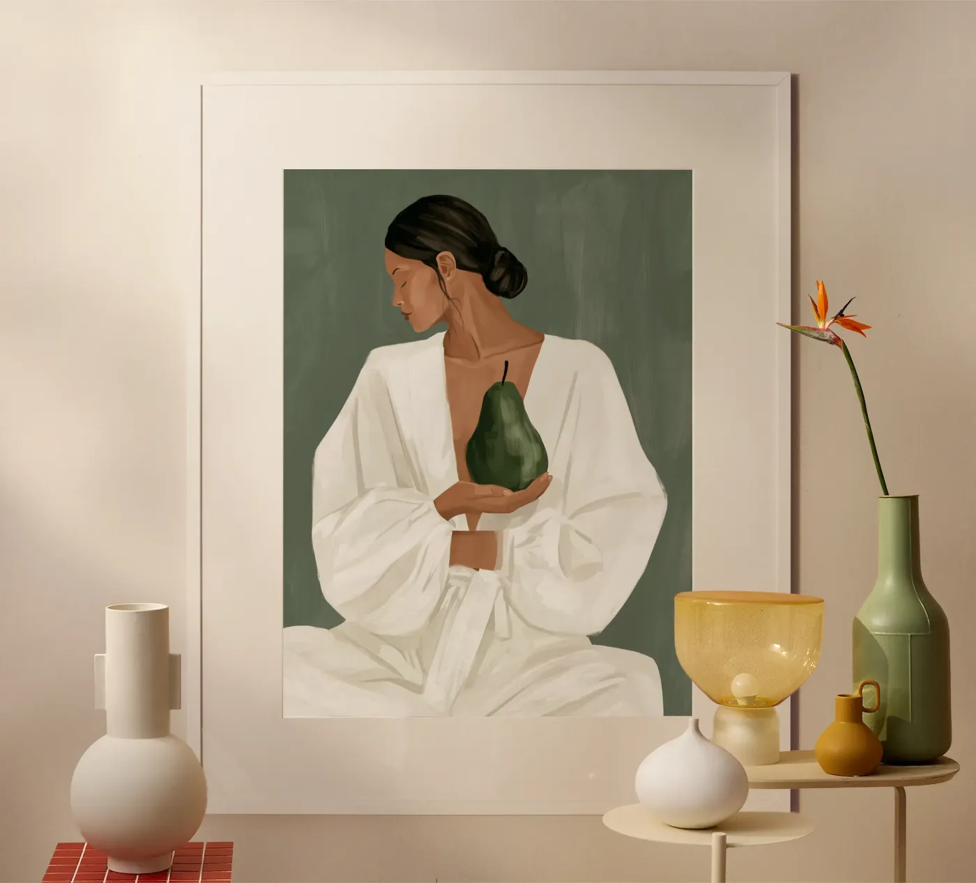De peer van de rust poster van Bubblycanvas