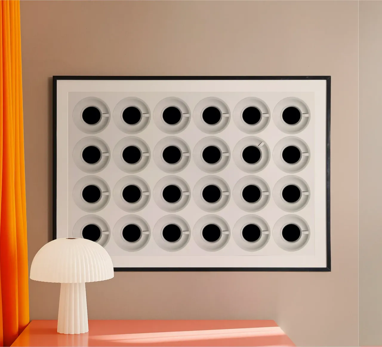 Cups - Stefan Eisele poster con telaio in alluminio da Pictufy