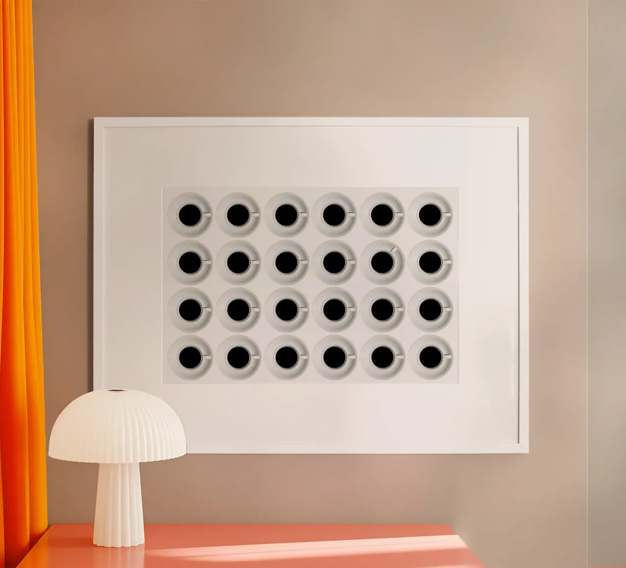 Cups - Stefan Eisele poster con telaio in alluminio da Pictufy