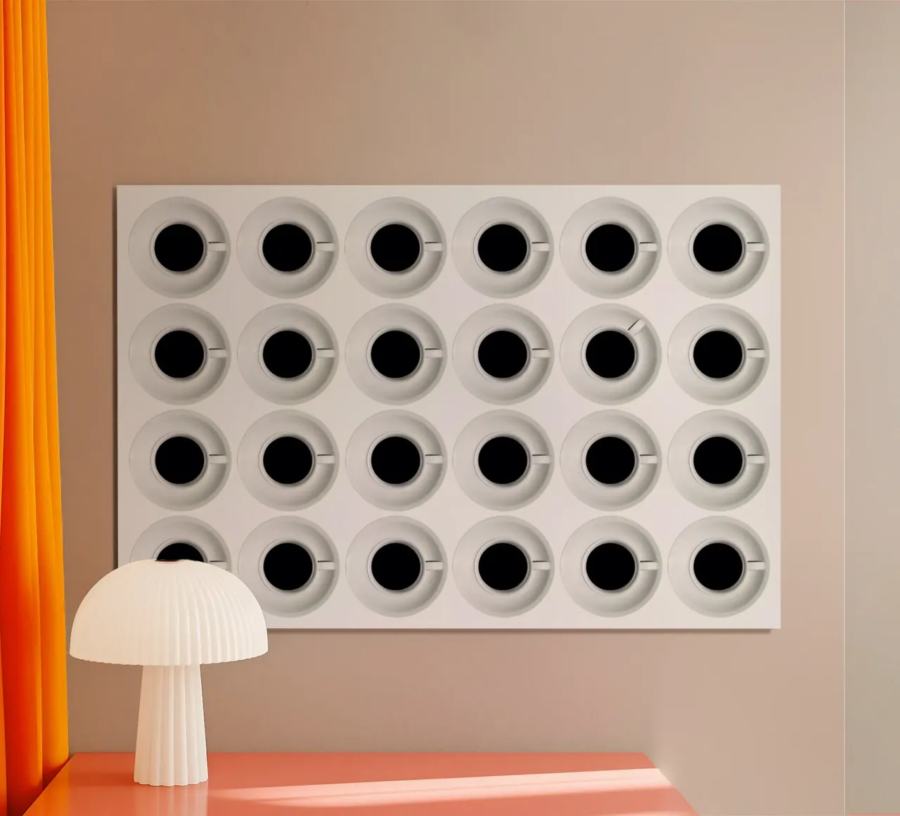 Cups - Stefan Eisele poster con telaio in alluminio da Pictufy
