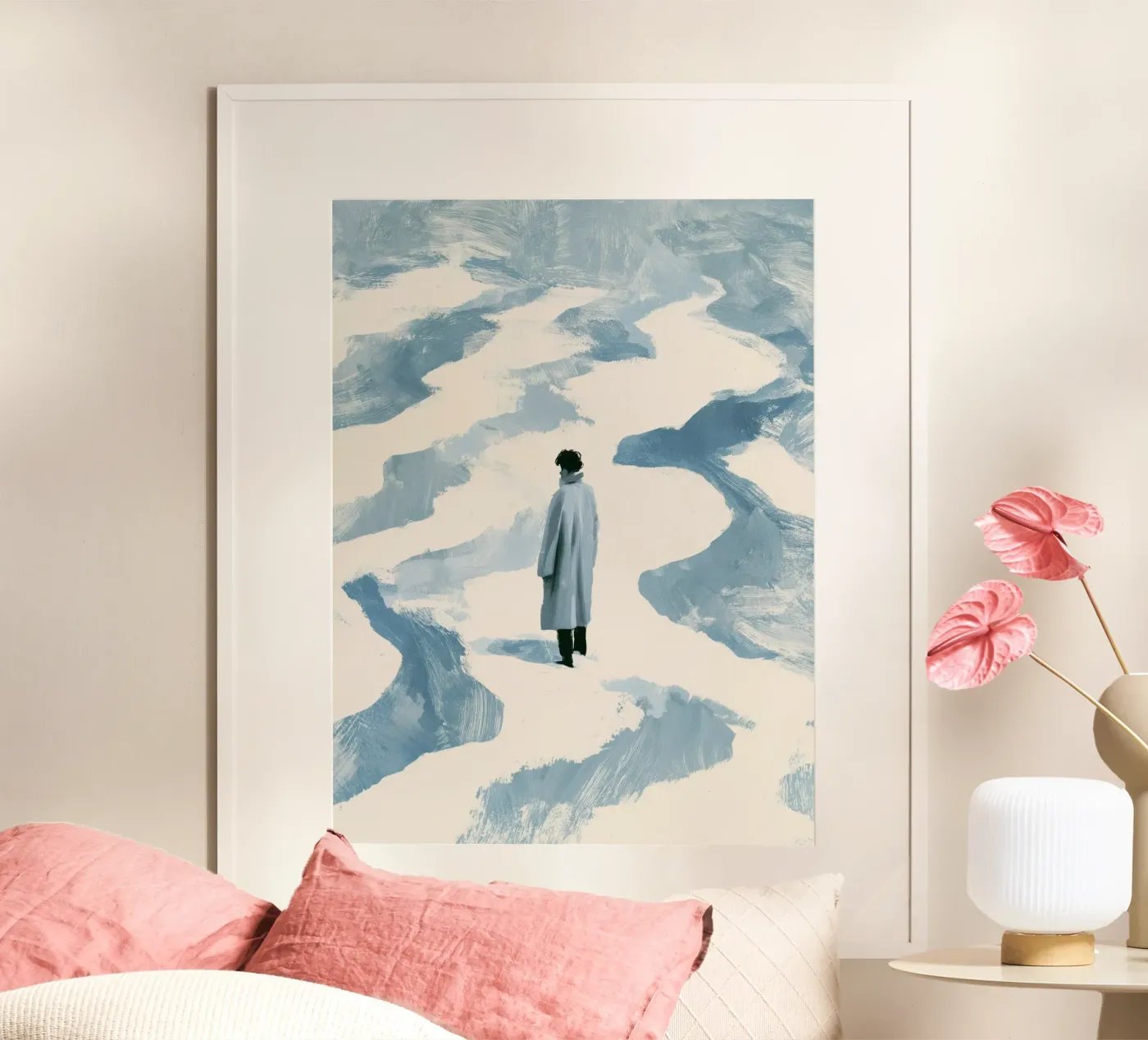 Winterstilte poster van Bubblycanvas