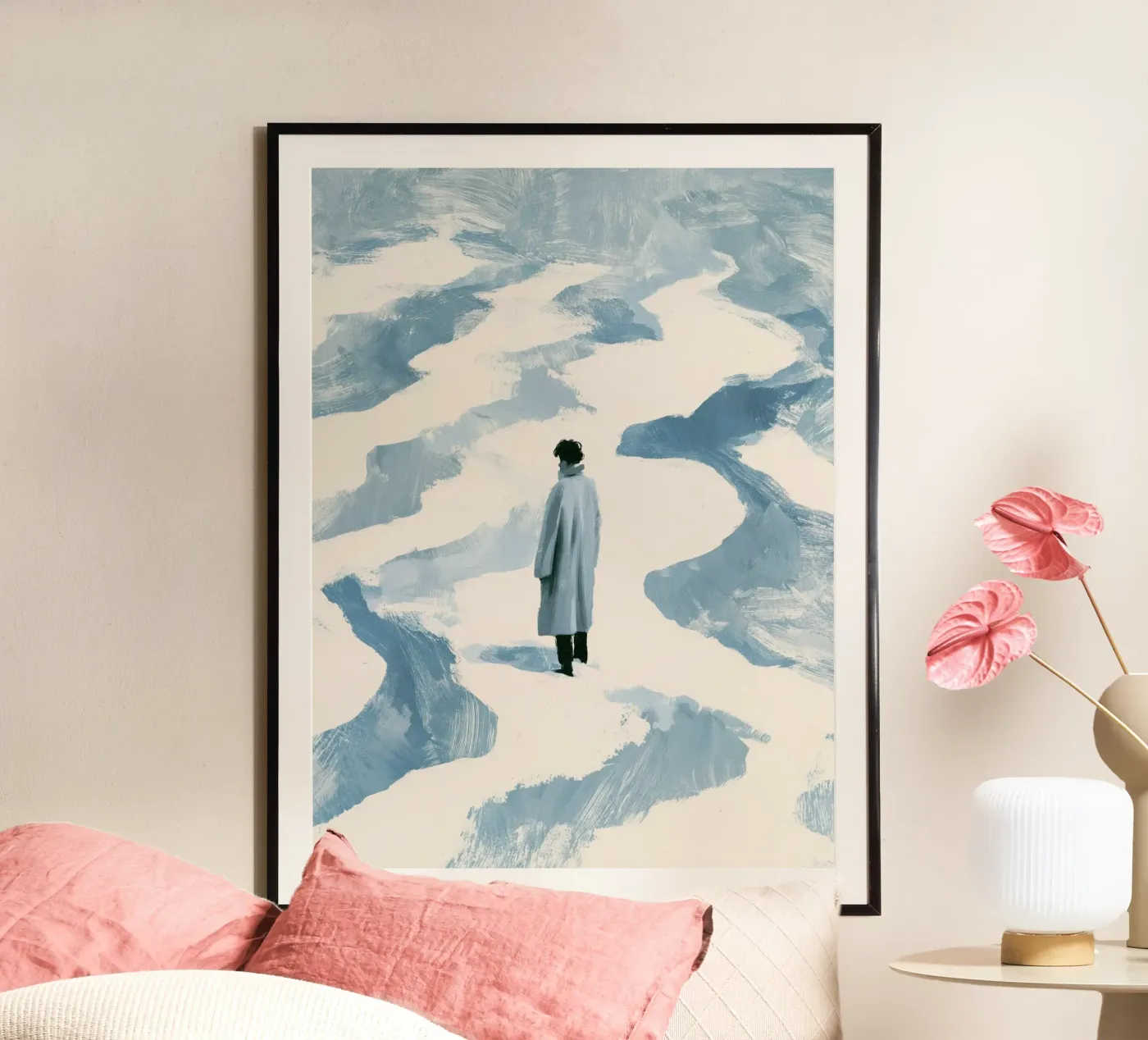 Winterstilte poster van Bubblycanvas