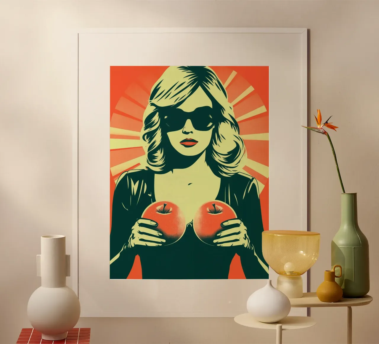 Twee appels per dag (houdt de dokter weg) poster van Autofocus