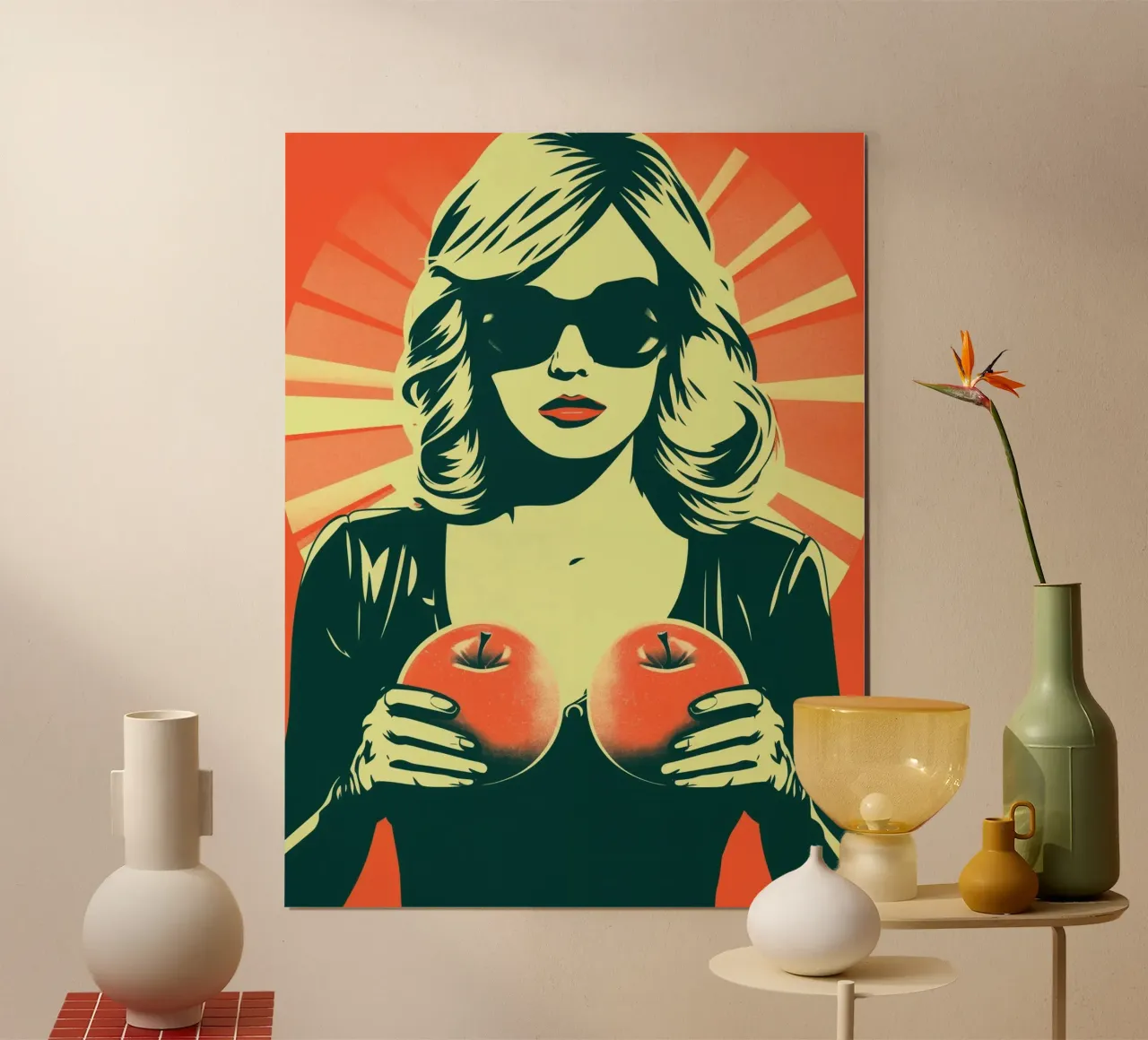 Twee appels per dag (houdt de dokter weg) poster van Autofocus