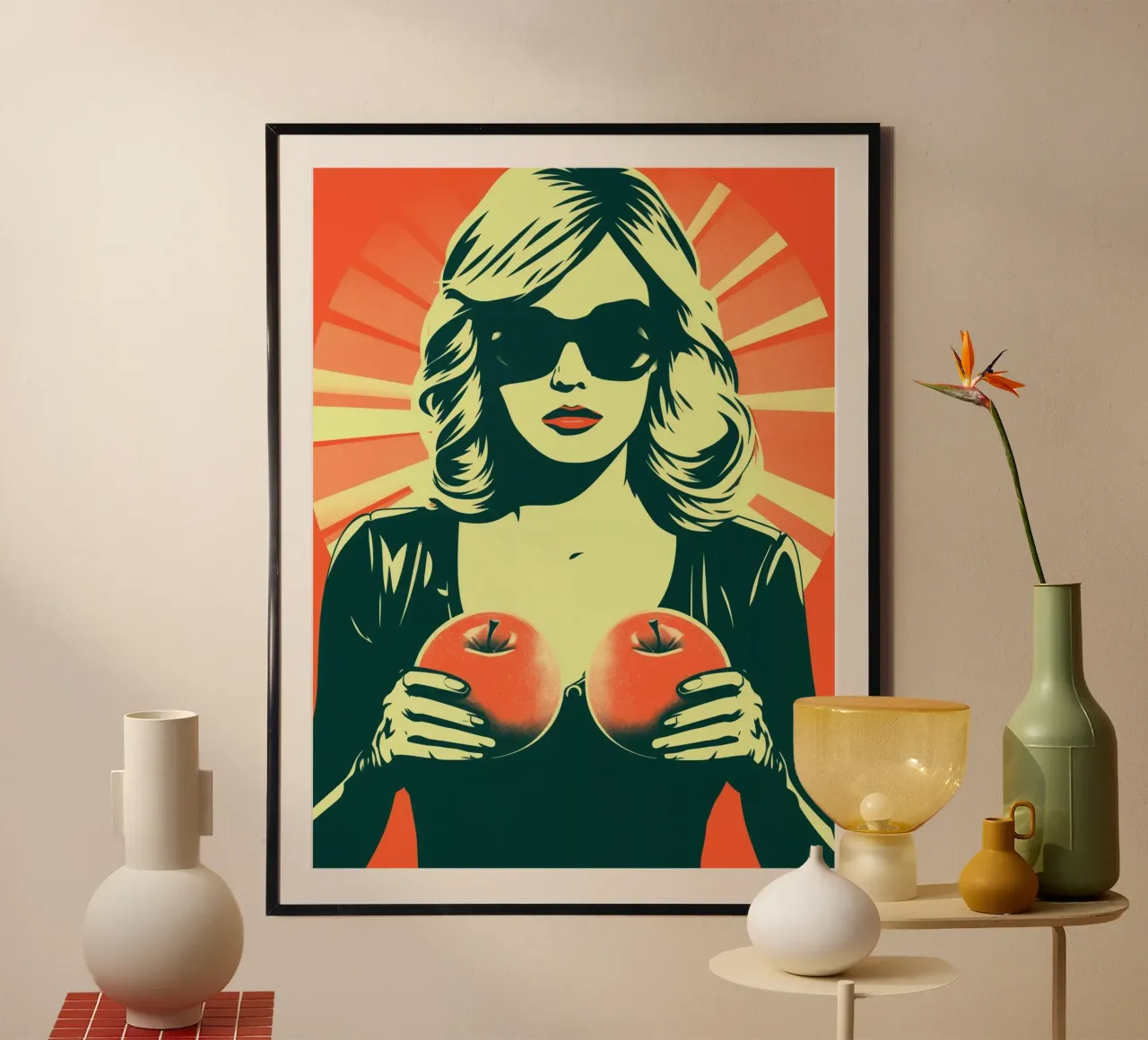 Twee appels per dag (houdt de dokter weg) poster van Autofocus