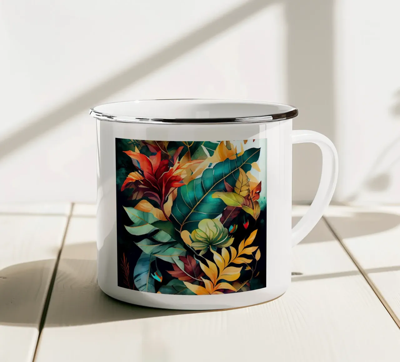 Colori della natura tazza in smalto da Justyna Jaszke JBJart